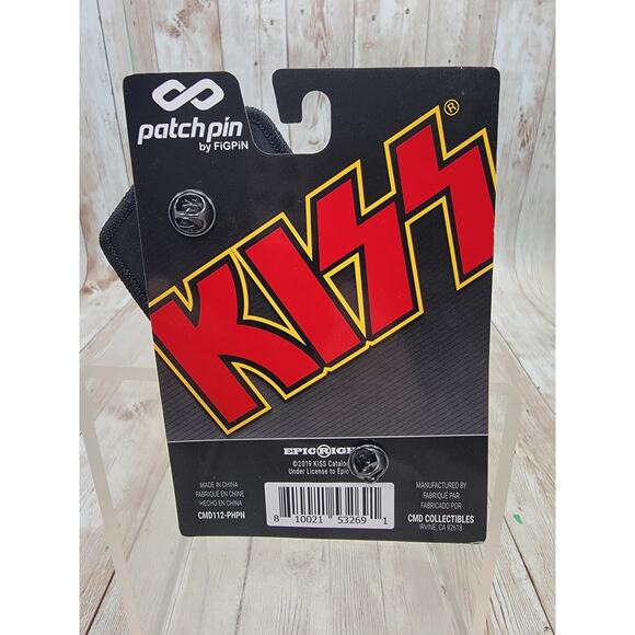 KISS Patch Pins by Fig Pin Classic Rock Gene Simmons Kiss Army - Picture 2 of 2